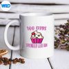 100 Days Sprinkled With Fun Cupcake 100th Day Of School Girl Great Terrific Silhouette SVG PNG Cut File