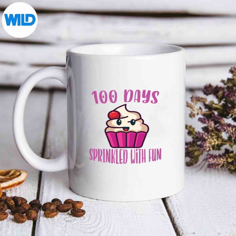 100 Days Sprinkled With Fun Cupcake 100th Day Of School Girl Great Terrific Silhouette SVG PNG Cut File 1 100 Days Sprinkled With Fun Cupcake 100th Day Of School Girl Great Terrific Silhouette SVG PNG Cut File