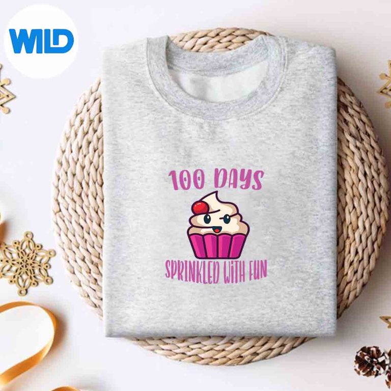 100 Days Sprinkled With Fun Cupcake 100th Day Of School Girl Great Terrific Silhouette SVG PNG Cut File 2 100 Days Sprinkled With Fun Cupcake 100th Day Of School Girl Great Terrific Silhouette SVG PNG Cut File