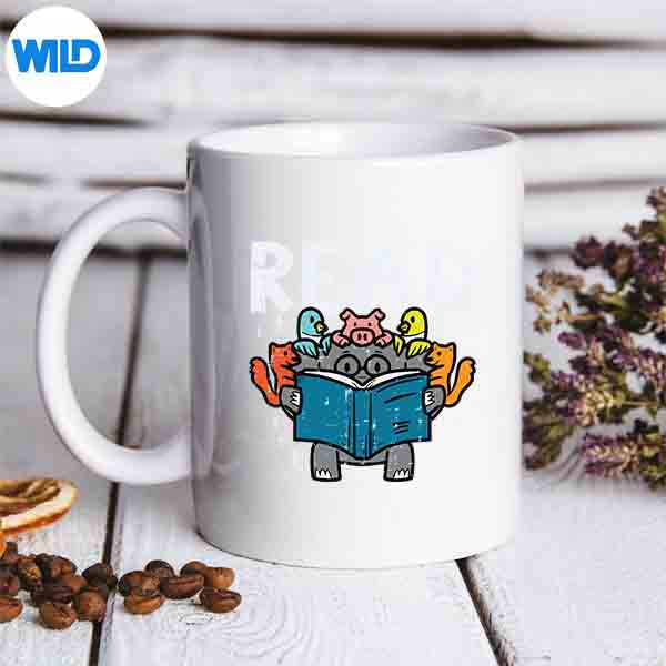 AnimalsReadReadingBookLibrarianAcrossAmericamug