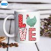 Chickens Valentines Day Love Valentine Cute Hearts SVG PNG Digital Design