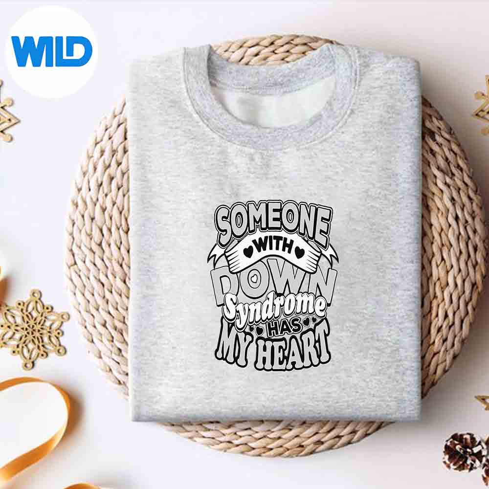 Alternative view of Dad Mom World Down Syndrome Day Silhouette SVG PNG