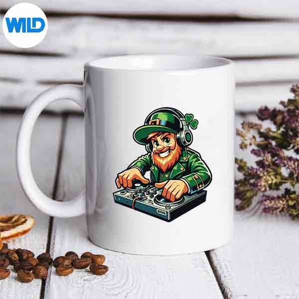 Dj Leprechaun St Patricks Day Party Mixer SVG PNG Download