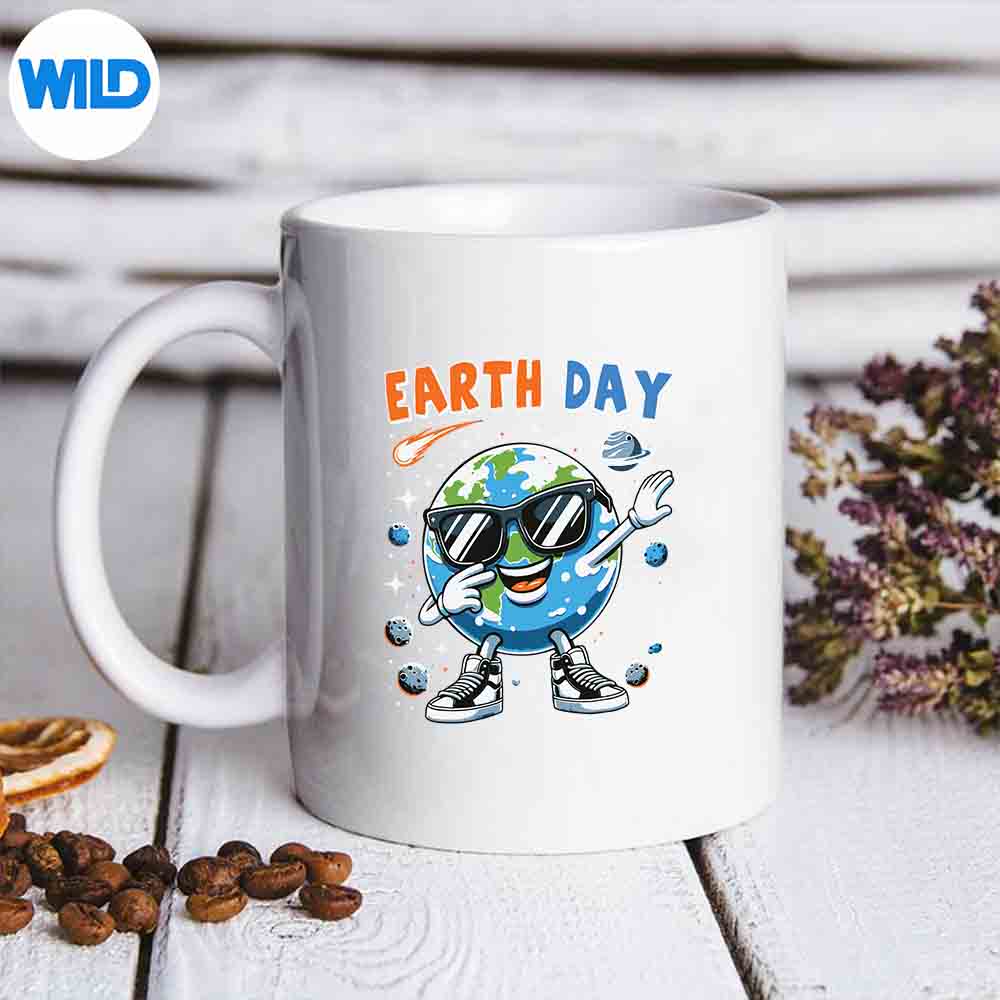 EarthDayEveryDayDabDabbingEarthToddlermug