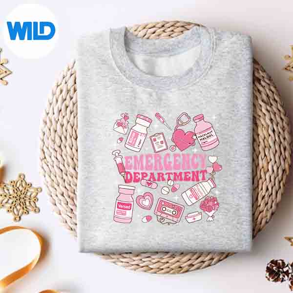 Alternative view of Emergency Department Valentine Er Nurse Emergency Room Nurse Design for Cricut