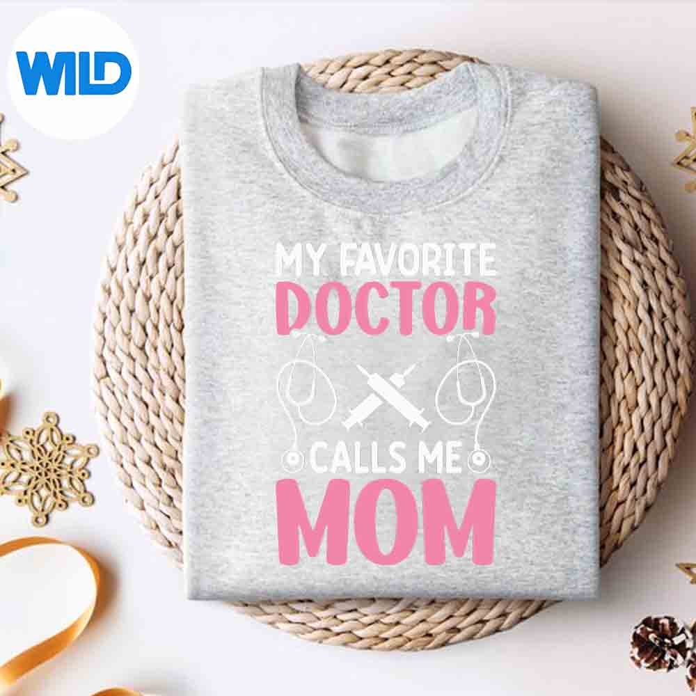 Alternative view of Favorite Doctor Calls Me Mom Medical Student Medical Doctor SVG PNG