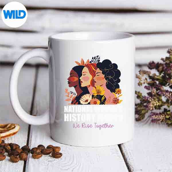 Feminist National History Month 2024 We Rise Together SVG PNG
