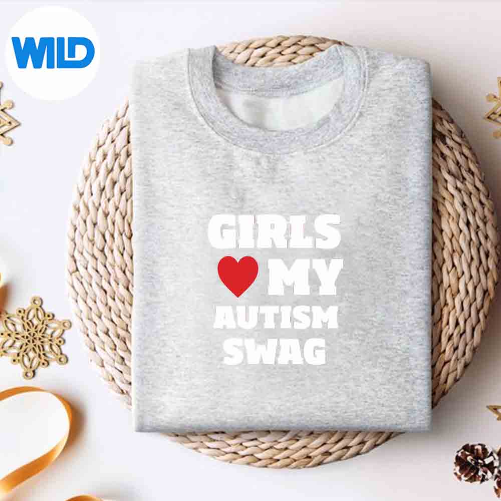 Alternative view of Girls Love My Autism Swag Autistic Awareness SVG PNG Digital Design