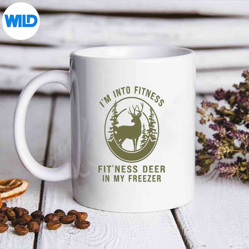 Hunting Im Into Fitness Fitness Deer In My Freezer Deer Silhouette SVG PNG Cut File