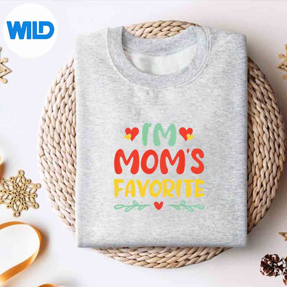 Alternative view of Im Moms Favorite Daughter Trendy Favorite Child Wonderful Silly Vector Design