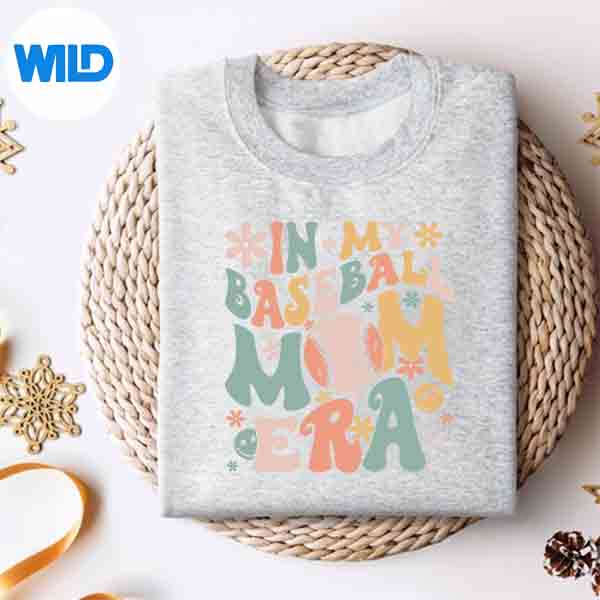 Alternative view of In My Baseball Mom Era Baseball Mama Mothers Day SVG PNG