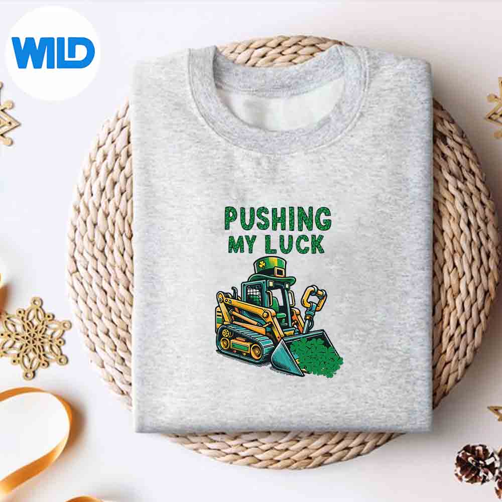 Alternative view of Irish Construction Truck Toddler St Patricks Day Design for Cricut