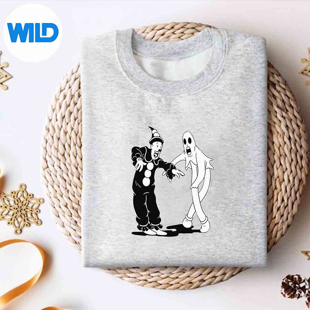 Koko The Clown And Ghost Dancing SVG PNG 2 Koko The Clown And Ghost Dancing SVG PNG - Image 2