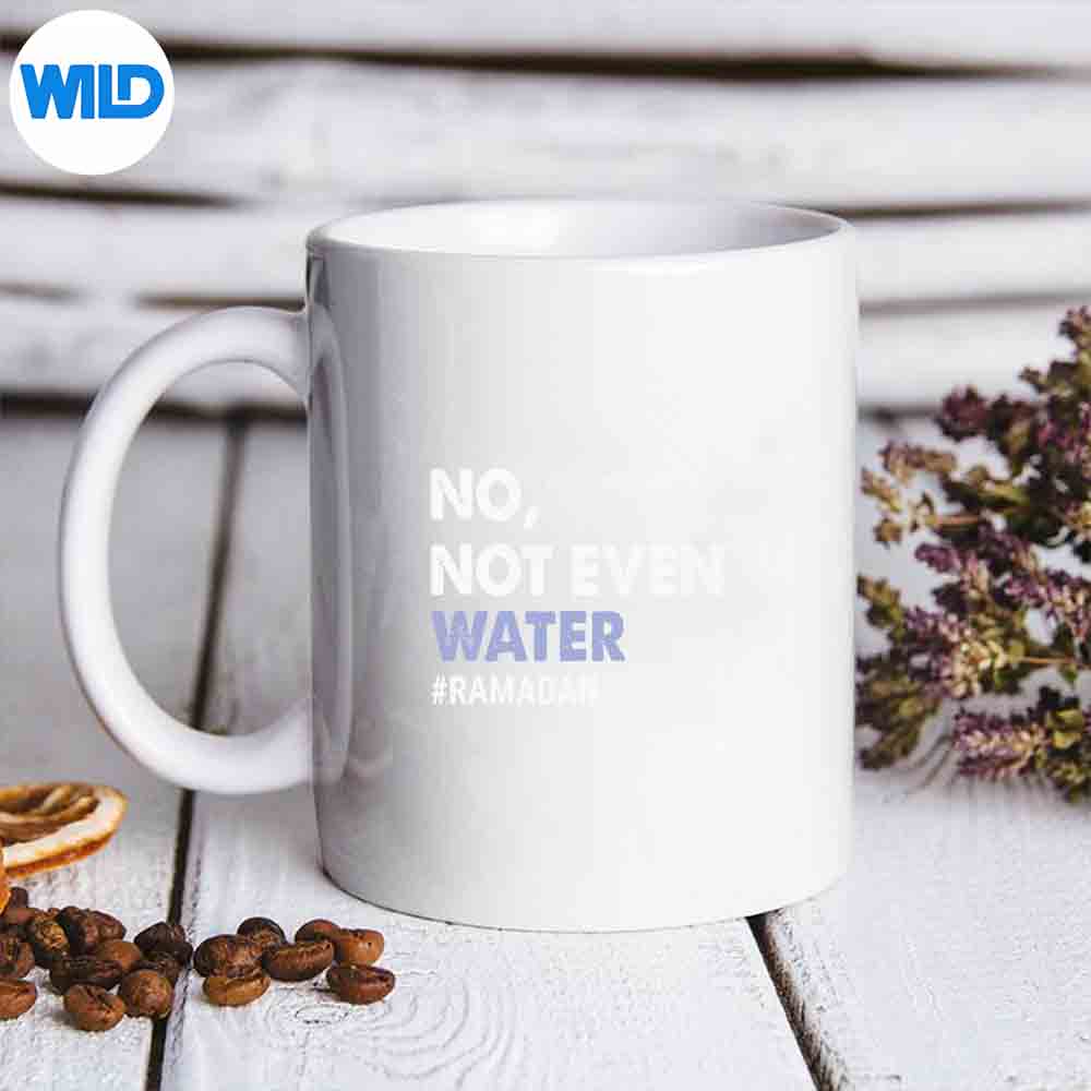 No Not Even Water Fasting Muslim Ramadan Silhouette SVG PNG