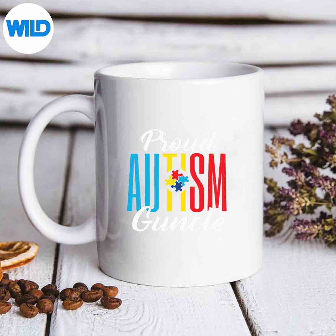 Proud Autism Guncle Great Uncle Awareness Support PNG SVG for Cricut