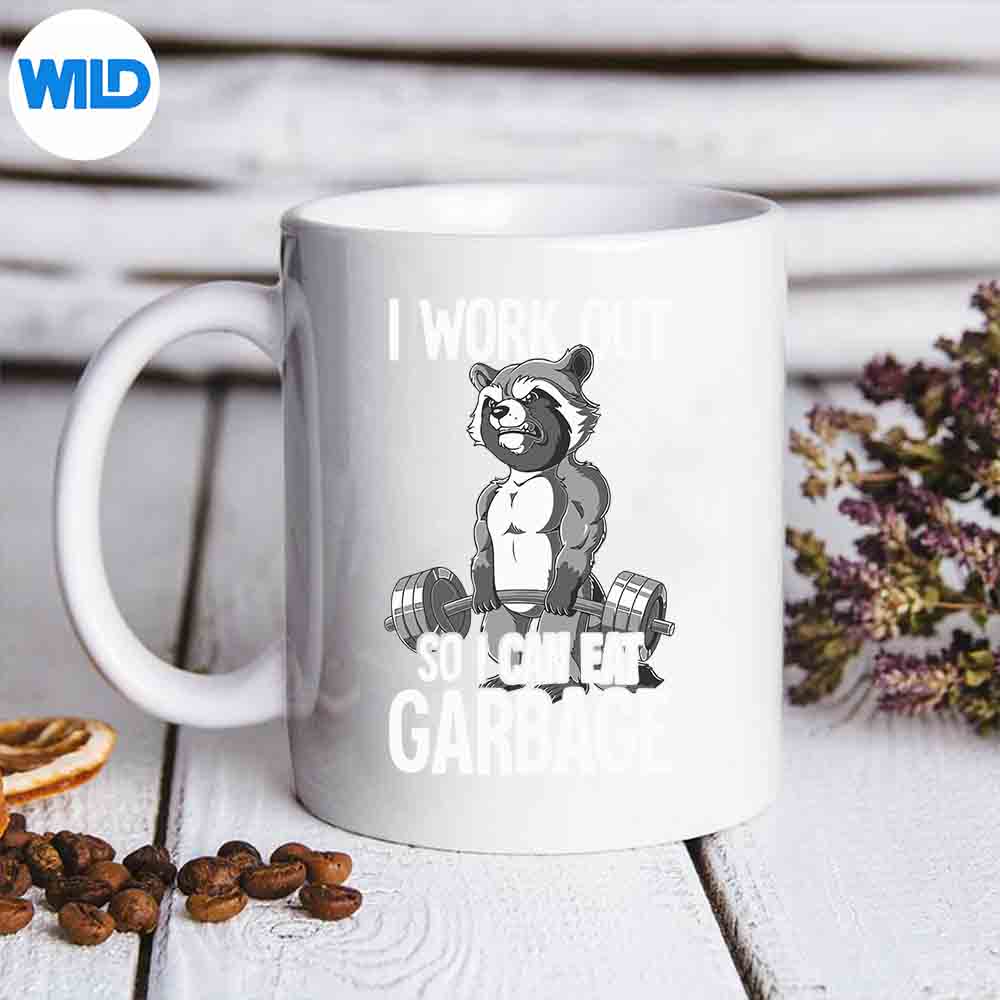 Raccoon Gym Weight Training I Work Out So I Can Eat Garbage Digital Download 6 RaccoonGymWeightTrainingIWorkOutSoICanEatGarbagemug