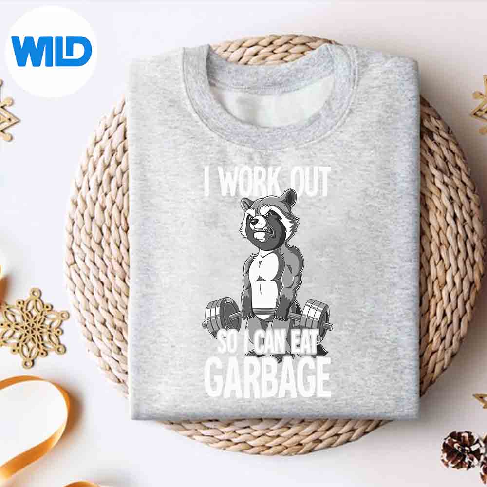 Raccoon Gym Weight Training I Work Out So I Can Eat Garbage Digital Download 2 Raccoon Gym Weight Training I Work Out So I Can Eat Garbage Digital Download - Image 2