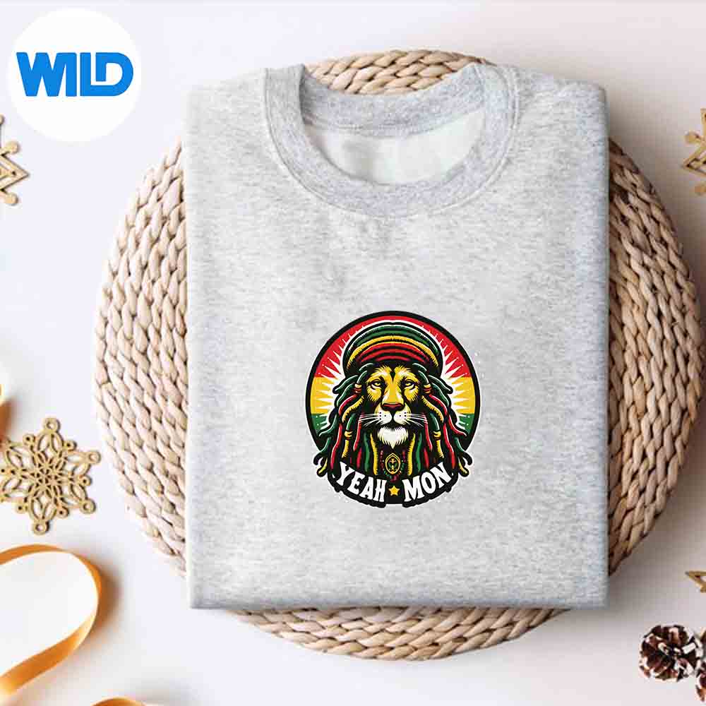 Alternative view of Rasta Reggae Lion For Jamaica Yeah Mon Reggae SVG PNG Download