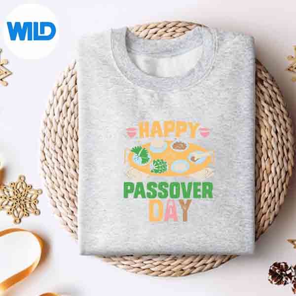 Alternative view of Star Of David Happy Passover Day Matzah Pesach Holiday Silhouette SVG PNG Cut File