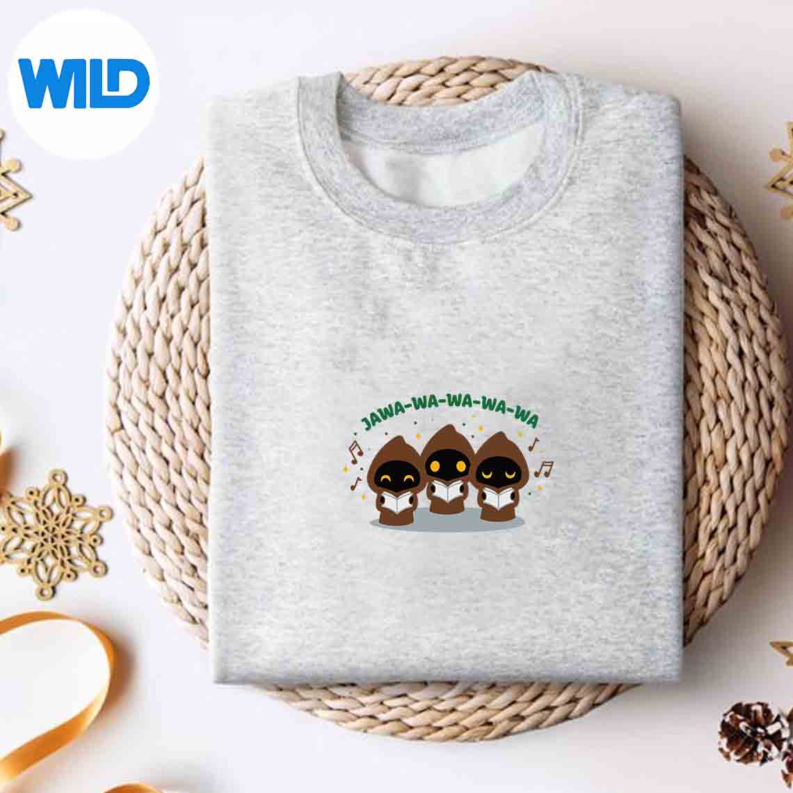 Alternative view of Star Wars Holiday Jawa Christmas Carol Cute Jawawawawawa SVG PNG Download