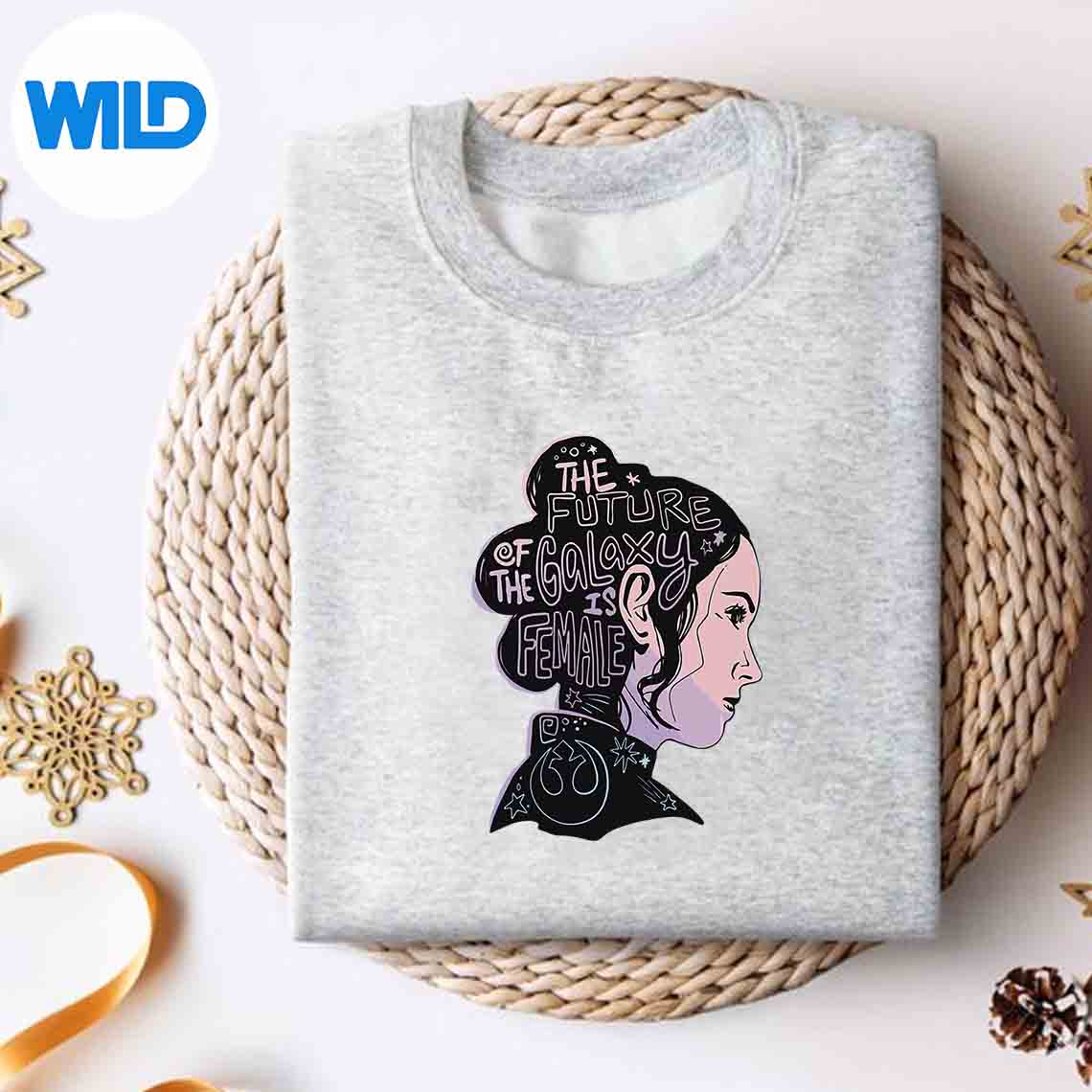 Alternative view of Star Wars Rey The Future Of The Galaxy Is Female SVG PNG Digital Design