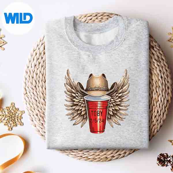 Alternative view of Tobi Red Solo Cup With Wings Cow Hat SVG PNG Cut File