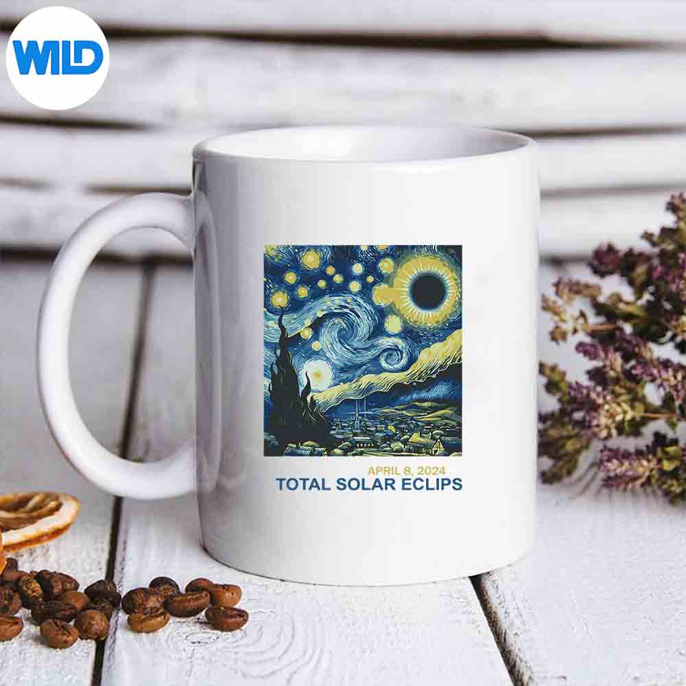 Total Solar Eclipse Starry Night Digital Design 7 TotalSolarEclipseStarryNightmug