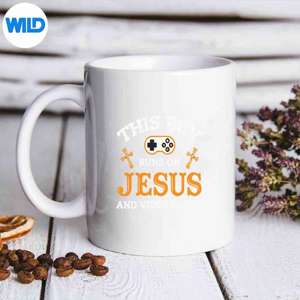 Video Games Gamer Gaming Jesus Religion Christian Vector Design 7 VideoGamesGamerGamingJesusReligionChristianmug