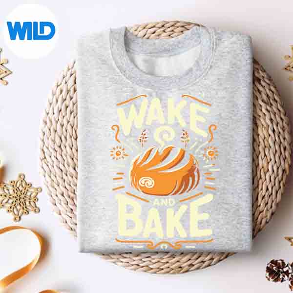 Alternative view of Wake And Bake Baking Roll Homemade Bread Lovers SVG Cut File
