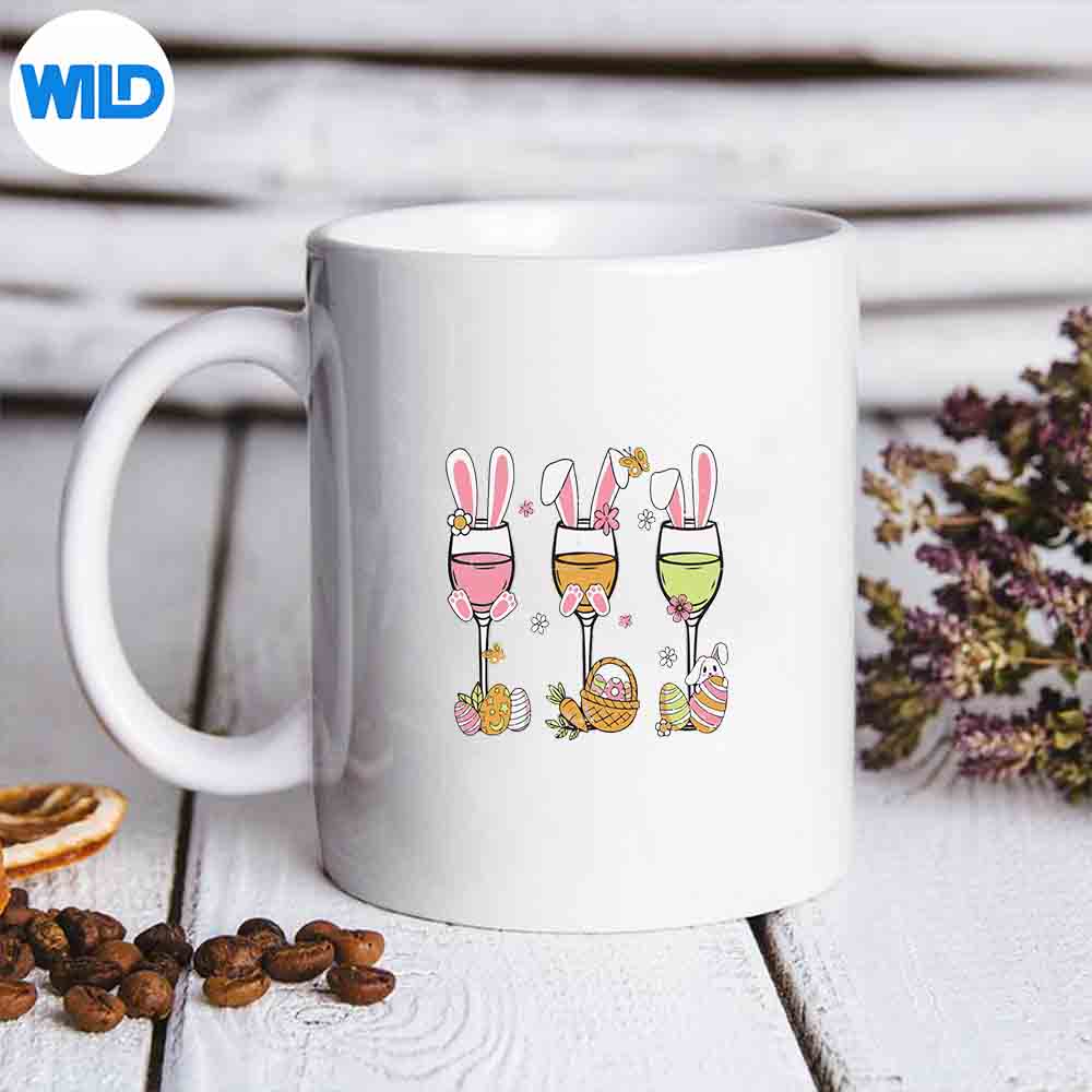 WineGlassesBunnyDrinkDrinkingEasterDaymug