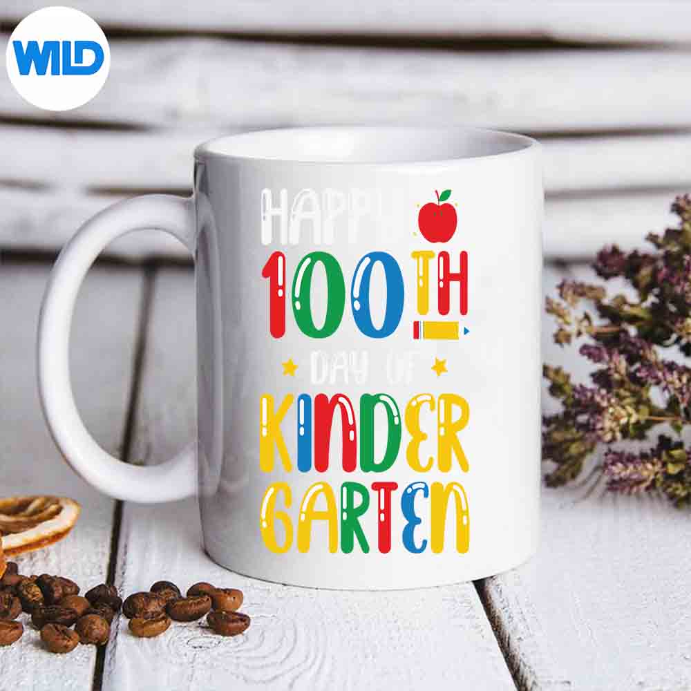 100 Days Of Kindergarten Happy 100th Day Of Kindergarten SVG PNG