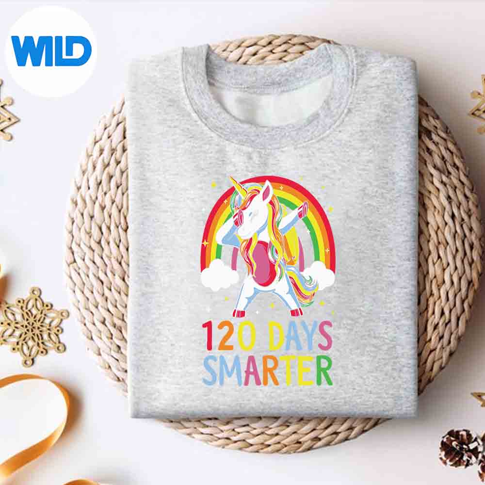 Alternative view of 10th Day Of School Unicorn 10 Days Smarter Kindergarten SVG PNG Download