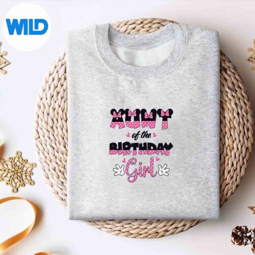 Aunt Of The Girl Mouse Family Matching Vector Design 4 AuntOfTheGirlMouseFamilyMatchingsweater