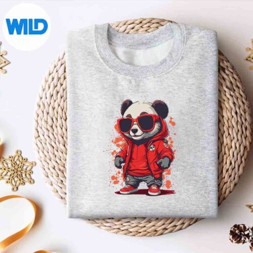 Cool Hip Hop Panda Wearing Sunglasses Pop Art Panda Animal PNG SVG for Cricut 4 CoolHipHopPandaWearingSunglassesPopArtPandaAnimalsweater