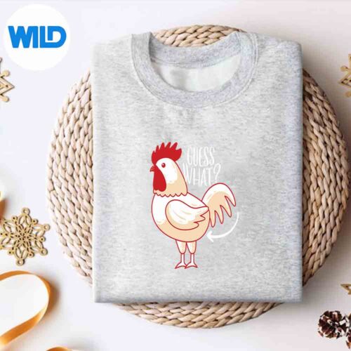 Guess What Chicken Butt Chicken Joke SVG PNG Cut File 4 GuessWhatChickenButtChickenJokesweater