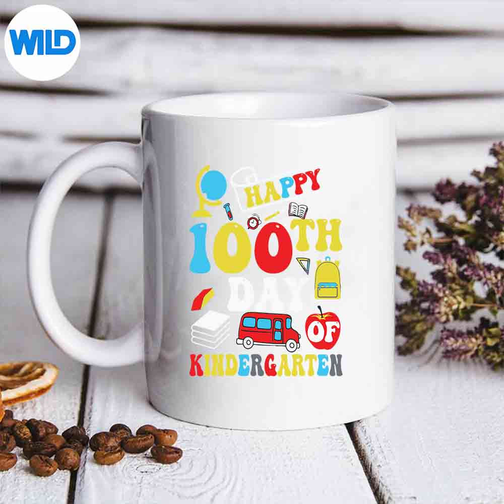 Happy100thDayOfSchoolTeacher100DaysKindergarten1mug
