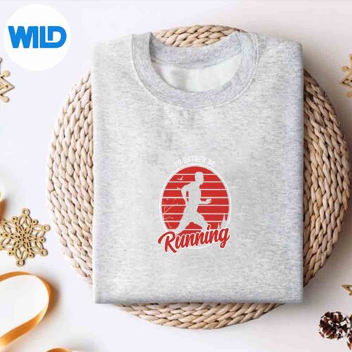 IdRatherBeRunningMarathonRunningsweater