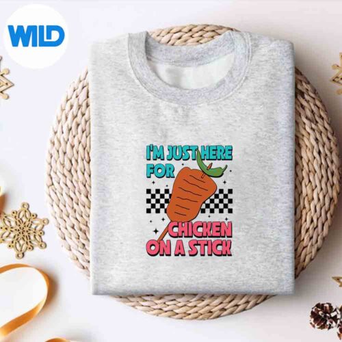 ImJustHereForChickenOnAStickFiestaSanAntonioAmusedModernsweater