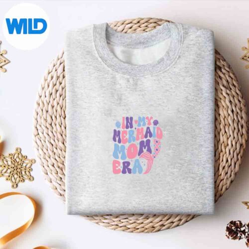 In My Mermaid Mom Era Girl Mermaid Mermaid Mama Mothers Day Vector Design 4 InMyMermaidMomEraGirlMermaidMermaidMamaMothersDaysweater