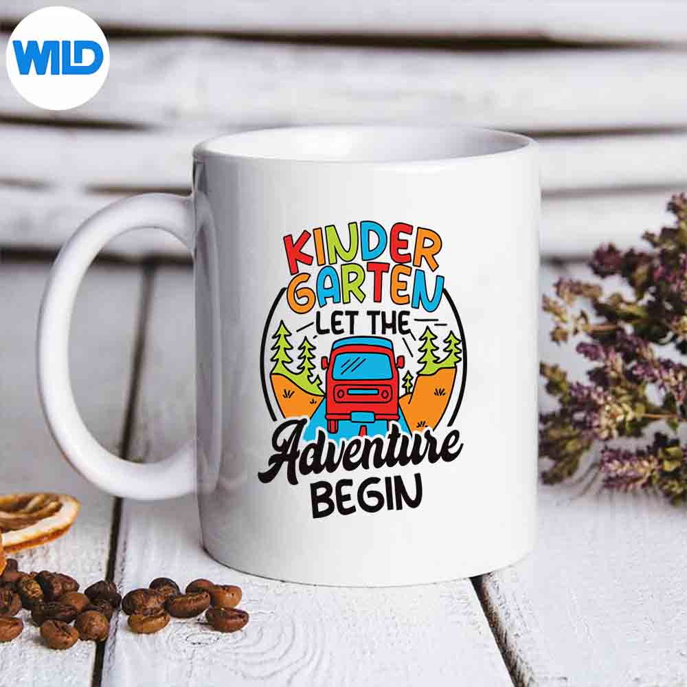 Kindergarten 1st Day Of School Let The Adventure Begin Vector Design