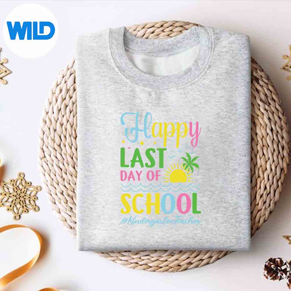 Alternative view of Kindergarten Teacher Happy Last Day Of School SVG PNG Digital Design