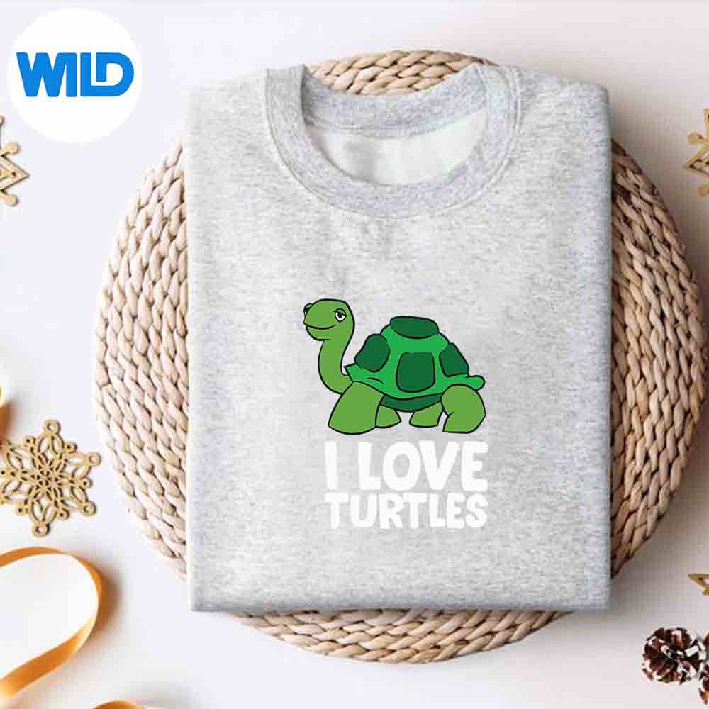 Alternative view of Love Sea Turtles I Love Turtles PNG SVG for Cricut