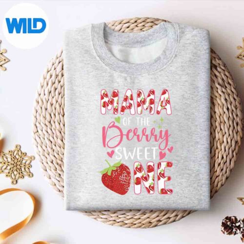 Mama Of The Berry Sweet One Strawberry St Family PNG SVG for Cricut 4 MamaOfTheBerrySweetOneStrawberryStFamilysweater