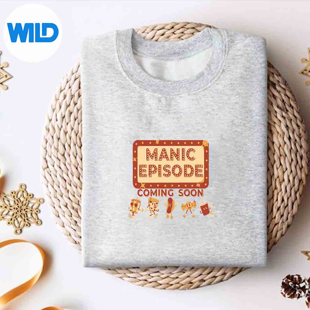 Alternative view of Manic Episode Coming Soon Vintage PNG SVG for Cricut