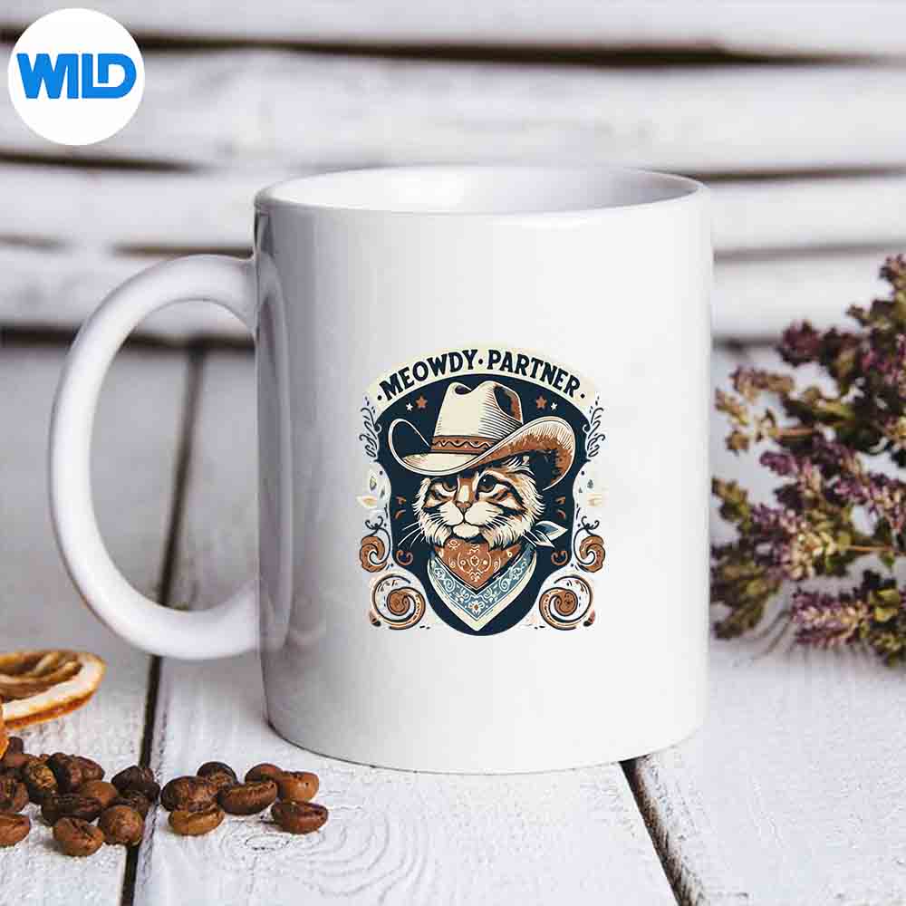 MeowdyPartnerCatCowHatHowdyCountryWesternmug