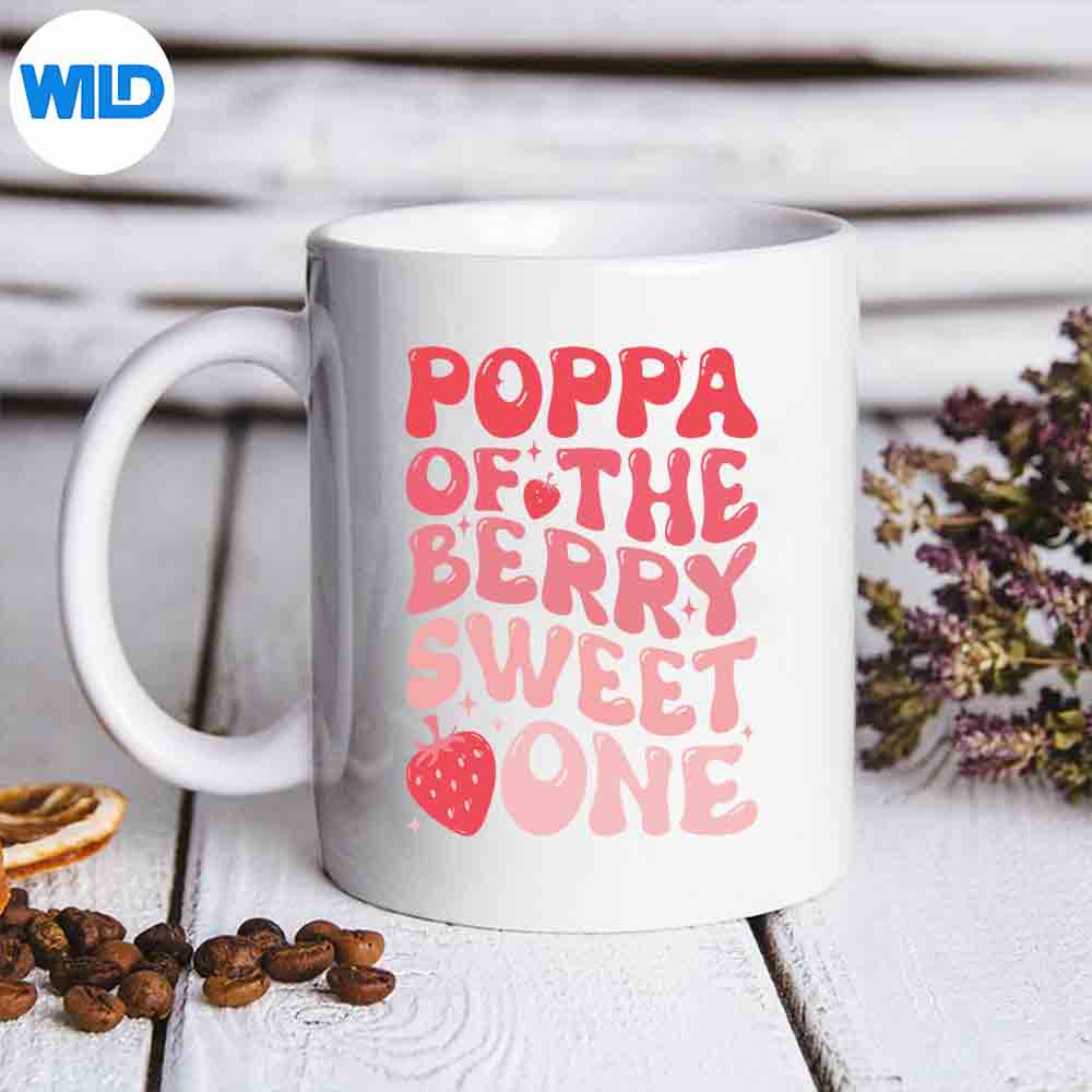 Poppa Of The Berry Sweet One St Strawberry Vector Design 1 Poppa Of The Berry Sweet One St Strawberry Vector Design