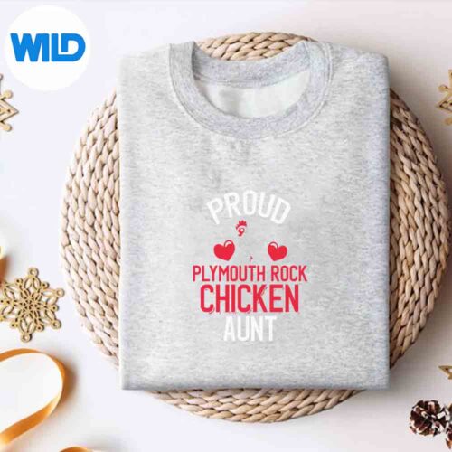Proud Plymouth Rock Chicken Aunt SVG PNG Digital Download 4 ProudPlymouthRockChickenAuntsweater