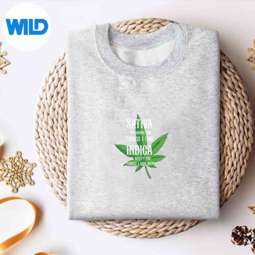 Sativa To Change The Things I Can Indica Cannabis Weed Leaf Positive Love SVG PNG Digital Download 4 SativaToChangeTheThingsICanIndicaCannabisWeedLeafPositiveLovesweater