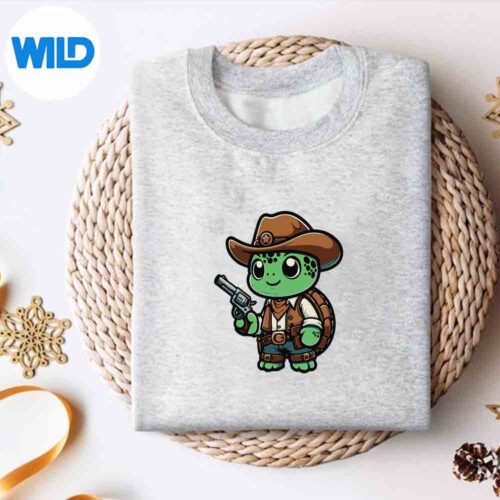 Sea Turtle Wild West Reptile Cow SVG PNG 4 SeaTurtleWildWestReptileCowsweater