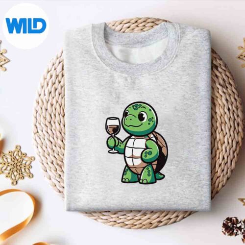 SeaTurtleWineReptileDrinkingsweater